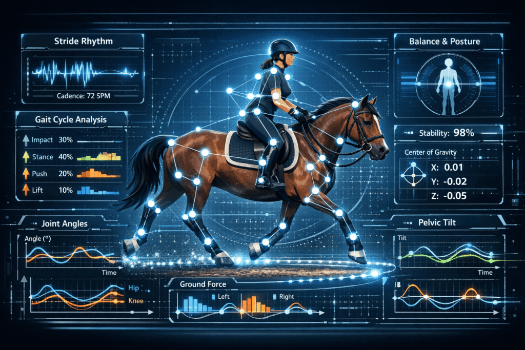 horse riding app showing GPS route and trail tracking on smartphone