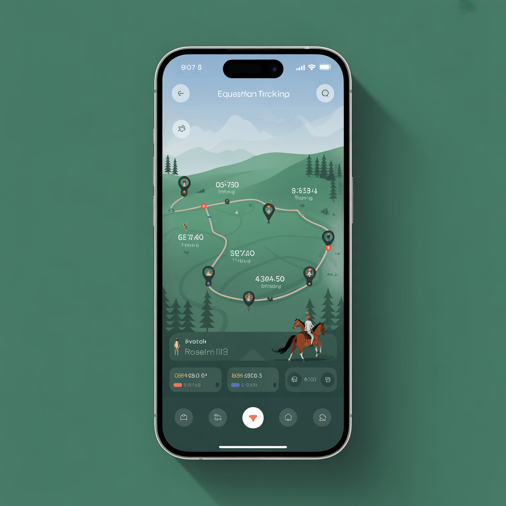 smartwatch motion sensors analyzing rider movement on horseback